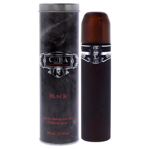 CUBA BLACK 3.3 EAU DE TOILETTE SPRAY FOR MEN