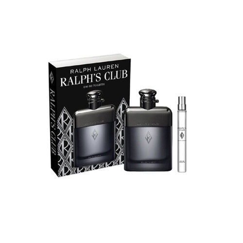 RALPH LAUREN RALPH'S CLUB 2 PCS SET FOR MEN: 3.4 EAU DE TOILETTE SPRAY + 0.34 EAU DE TOILETTE TRAVEL SPRAY