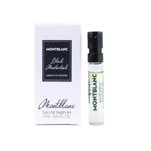 MONT BLANC BLACK MEISTERSTUCK 0.06 EAU DE PARFUM SPRAY VIAL FOR MEN
