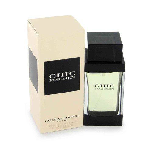 CAROLINA HERRERA CHIC 3.4 EAU DE TOILETTE SPRAY FOR MEN CAROLINA HERRERA CHIC 3.4 EAU DE TOILETTE SPRAY FOR MEN