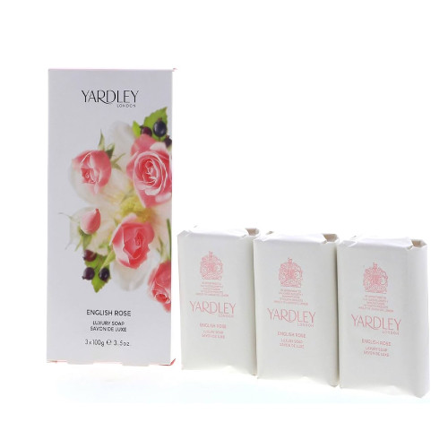 YARDLEY ENGLISH ROSE 3 PCS SET: 3.5 SOAP FOR WOMEN