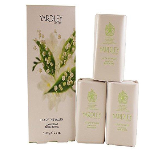 YARDLEY LILY OF THE VALLEY 3 PCS SET: 3.5 SOAP FOR WOMEN