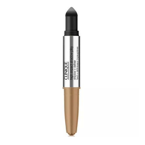 CLINIQUE 0.14 HIGH IMPACT SHADOW PLAY EYE SHADOW + DEFINER CHAMPAGNE + CAVIAR