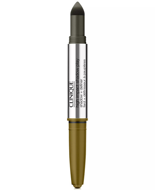 CLINIQUE 0.14 HIGH IMPACT SHADOW PLAY EYE SHADOW + DEFINER MIXED GREENS