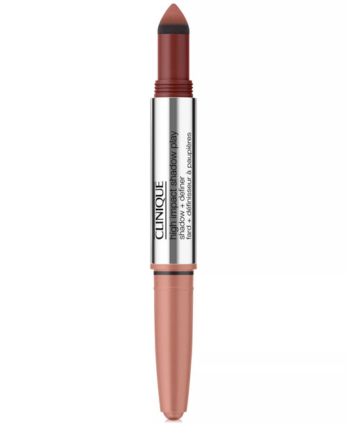 CLINIQUE 0.14 HIGH IMPACT SHADOW PLAY EYE SHADOW + DEFINER STRAWBERRIES + CHOCOLATE