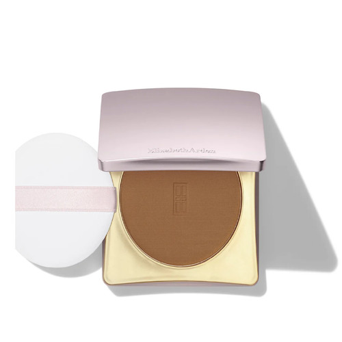 ELIZABETH ARDEN FLAWLESS 0.34 FINISH SKINCARING PRESSED POWDER #05 BRONZE
