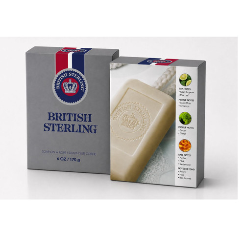 BRITISH STERLING 6 OZ SOAP ON A ROPE FOR MEN