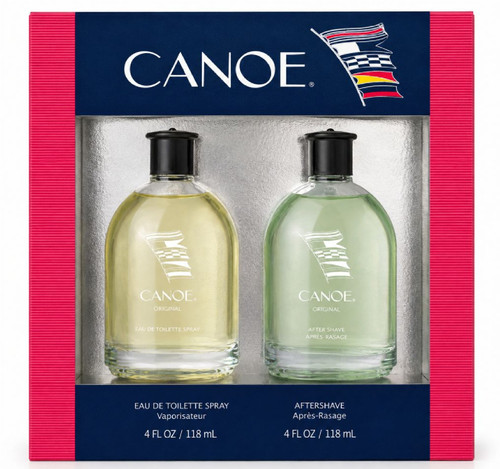 CANOE 2 PCS SET FOR MEN: 4 OZ EAU DE TOILETTE SPRAY + 4 OZ AFTERSHAVE