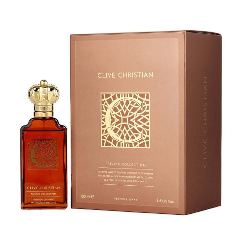 CLIVE CHRISTIAN PRIVATE COLLECTION C WOODY LEATHER 3.4 PARFUM SPRAY FOR MEN