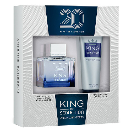 ANTONIO BANDERAS KING SEDUCTION 2 PCS SET: 3.4 EAU DE TOILETTE SPRAY + 2.5 AFTER SHAVE BALM (WINDOW BOX) ANTONIO BANDERAS KING SEDUCTION 2 PCS SET: 3.4 EAU DE TOILETTE SPRAY + 2.5 AFTER SHAVE BALM (WINDOW BOX)