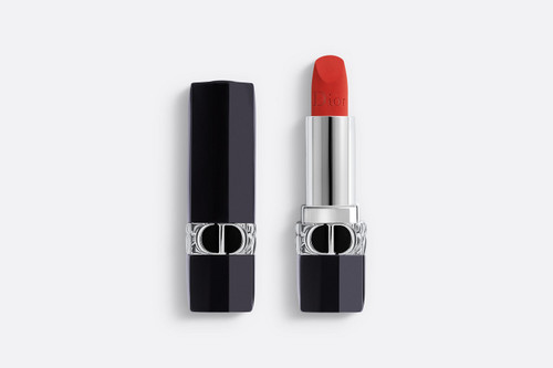 CHRISTIAN DIOR ROUGE DIOR 0.12 FLORAL CARE MATTE LIP BALM #999 ICONIC RED CHRISTIAN DIOR ROUGE DIOR 0.12 FLORAL CARE MATTE LIP BALM #999 ICONIC RED