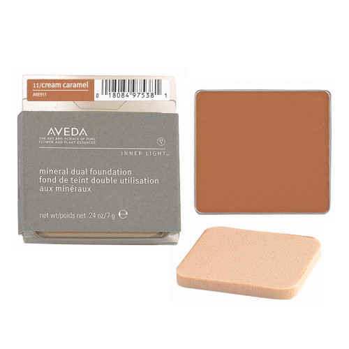 AVEDA INNER LIGHT 0.24 MINERAL DUAL FOUNDATION #11 CARAMEL