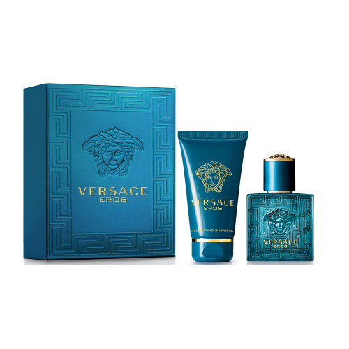 VERSACE EROS 2 PCS SET FOR MEN: 3.4 EAU DE TOILETTE SPRAY + 3.4 SHOWER GEL (TRAVEL SET) VERSACE EROS 2 PCS SET FOR MEN: 3.4 EAU DE TOILETTE SPRAY + 3.4 SHOWER GEL (TRAVEL SET)