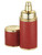 CREED 1.7 REFILLABLE TRAVEL SPRAY CASE RED WITH GOLD TRIM