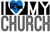 I Love My Church Sticker