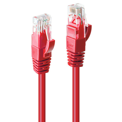 Lindy 5m Cat.6 U/UTP Network Cable, Red