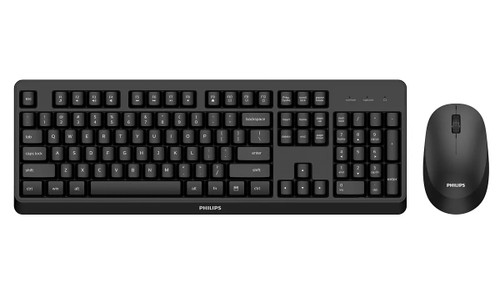 Philips 3000 series SPT6307BL/40 keyboard Mouse included Universal RF Wireless QWERTY English Black