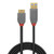 Lindy 0.5m USB 3.2 Type A to Micro-B Cable, 5Gbps, Anthra Line