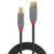 Lindy 2m USB 3.2 Type A to B Cable, 5Gbps, Anthra Line