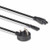Lindy 2.5m UK 3 Pin Plug to IEC C5 & IEC C7 Splitter Extension Cable, Black