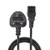 Lindy 0.7m UK 3 Pin Plug to IEC C13 mains power Cable, Black