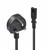 Lindy 3m UK 3 Pin Plug To IEC C7 Mains Power Cable, Black