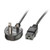 Lindy 2m UK 3 Pin Plug to IEC C19 Power Cable. Black