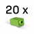 Lindy SFP Port Locks Green 20pcs.