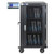 Manhattan Laptop Charging Cart/Trolley via AC Adapter (UK) 30-bay, Install device's AC Adapter (power cables) into unit, Suitable for ALL laptops (to 15.6"), iPads, MacBooks, Chromebooks, other portable devices, Bays 380x30x280mm, Cabinet, Lockable