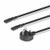 Lindy 2.5m UK 3 Pin Plug to 2 x IEC C7 Splitter Extension Cable, Black