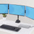 StarTech.com Desk Mount Triple Monitor Arm For Up To Three 27in Screens, VESA 75x75/100x100, Tool-Less Arm Adjustments, C-Clamp/Grommet Mount, Mechanical Spring Arm