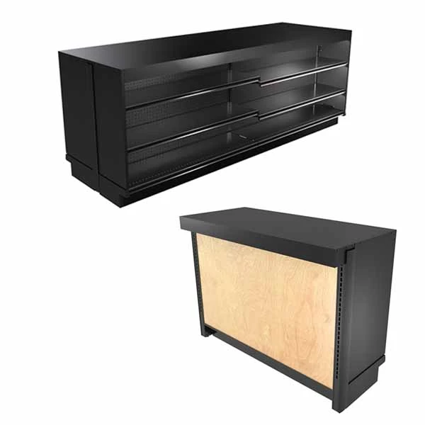 Platinum Gondola Shelving by Lozier - 20ft Wide, 96