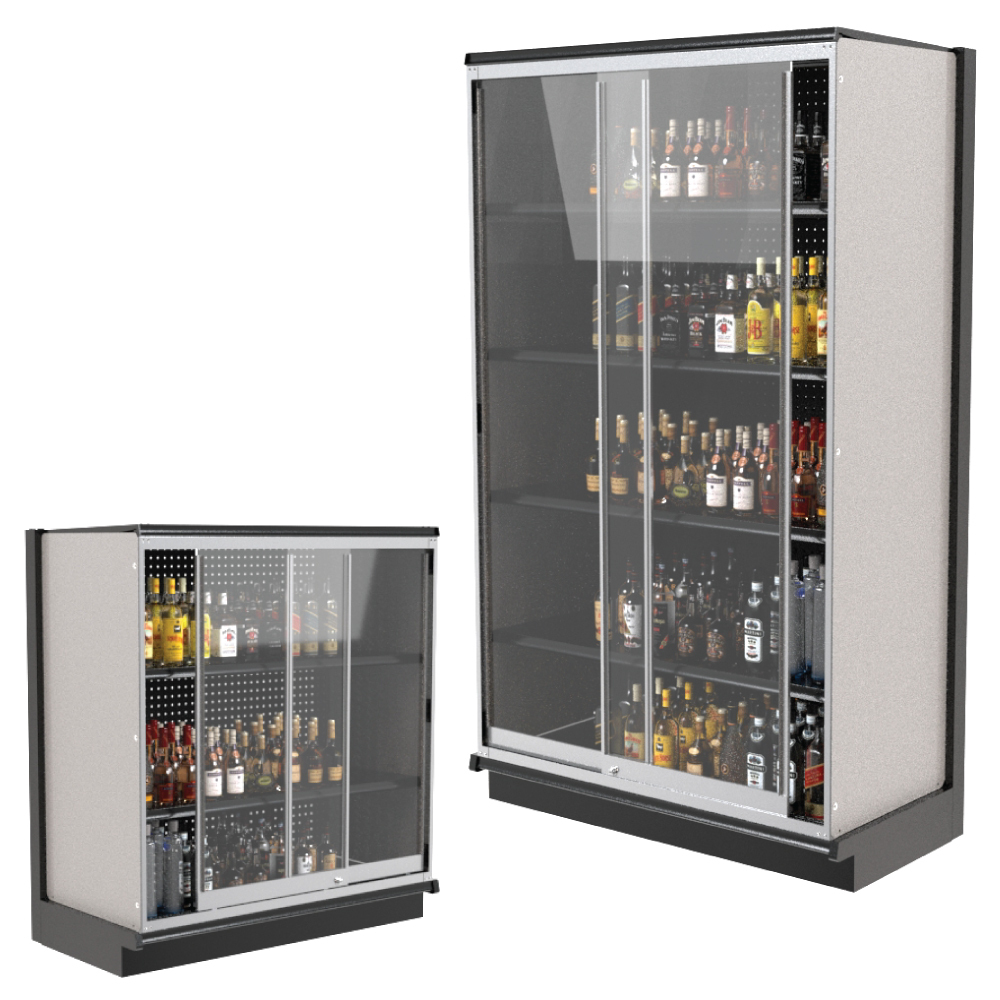 Platinum Gondola Shelving by Lozier - 20ft Wide, 96