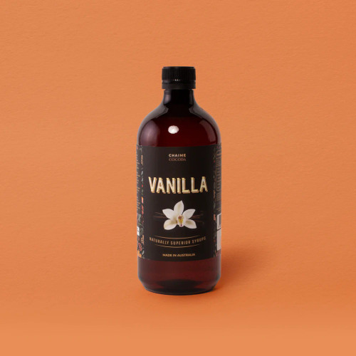 Vanilla syrup bottle Vanilla syrup bottle
