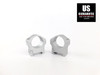 Warne Maxima Horizontal 1" PA Medium Rings Satin Silver 501M