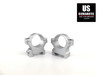 Leupold BackCountry Cross-Slot 1" Medium Weaver Style Rings Satin Silver 175117