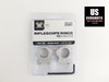 Vortex Pro Series 1" Medium Weaver Style Scope Rings Satin Silver PR1-M