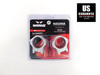 Warne Maxima Horizontal 34mm, PA Medium Weaver Style Rings Satin Silver 521M