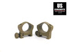 Warne Mountain Tech 1" Low Weaver Style Rings Flat Dark Earth 7200M