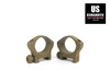 Warne Mountain Tech 30mm Low Weaver Style Rings Flat Dark Earth 7213M