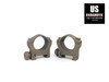 Warne Mountain Tech 1" Low Weaver Style Rings Smoked Bronze 7200M