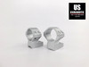 Talley Scope Ring/Base 1" Medium for Weatherby MK V Magnum Satin Silver 940705