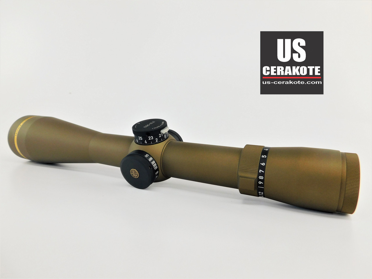 US Cerakote | Leupold VX-5HD 4-20x52mm CDS-ZL2 Duplex Burnt Bronze