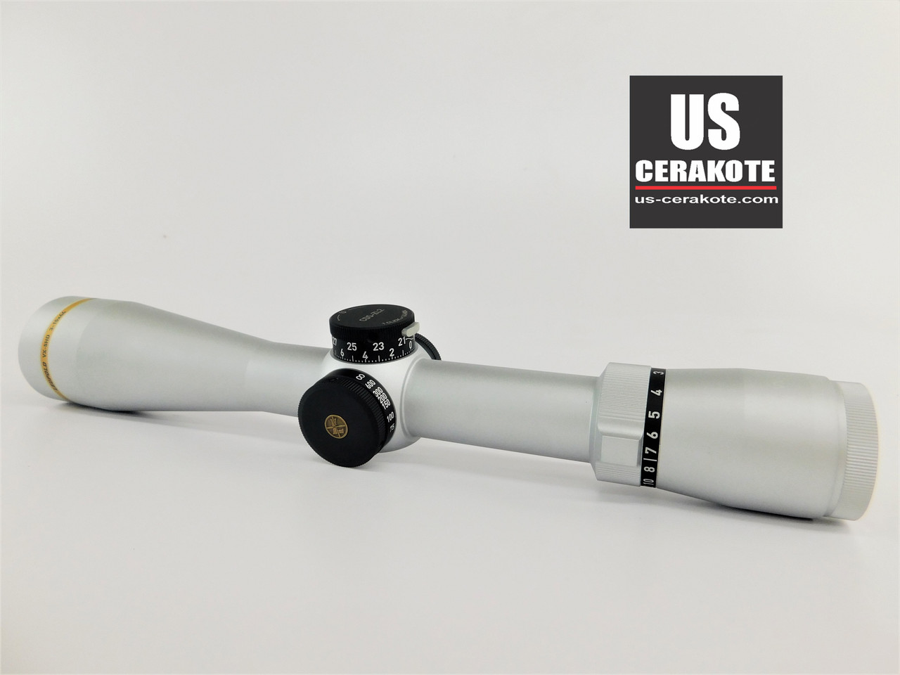 US Cerakote | Leupold VX-5HD 3-15x44mm CDS-ZL2 Duplex Satin Silver