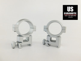 Vortex Hunter Riflescope Rings 30mm High Weaver Style Satin Silver 30MRNG-H