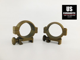 Vortex Hunter Riflescope Rings 30mm Low Weaver Style Burnt Bronze 30MRNG-L