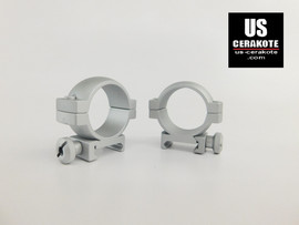 Vortex Hunter Riflescope Rings 30mm Low Weaver Style Satin Silver 30MRNG-L