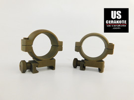 Vortex Hunter Riflescope Rings 30mm Medium Weaver Style Burnt Bronze 30MRNG-M