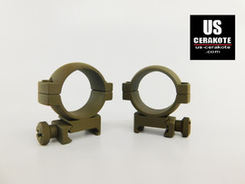 Vortex Hunter Riflescope Rings 30mm Medium Weaver Style Flat Dark Earth 30MRNG-M