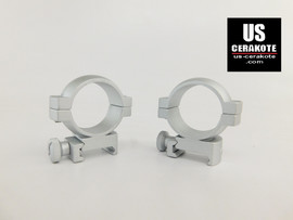 Vortex Hunter Riflescope Rings 30mm Medium Weaver Style Satin Silver 30MRNG-M